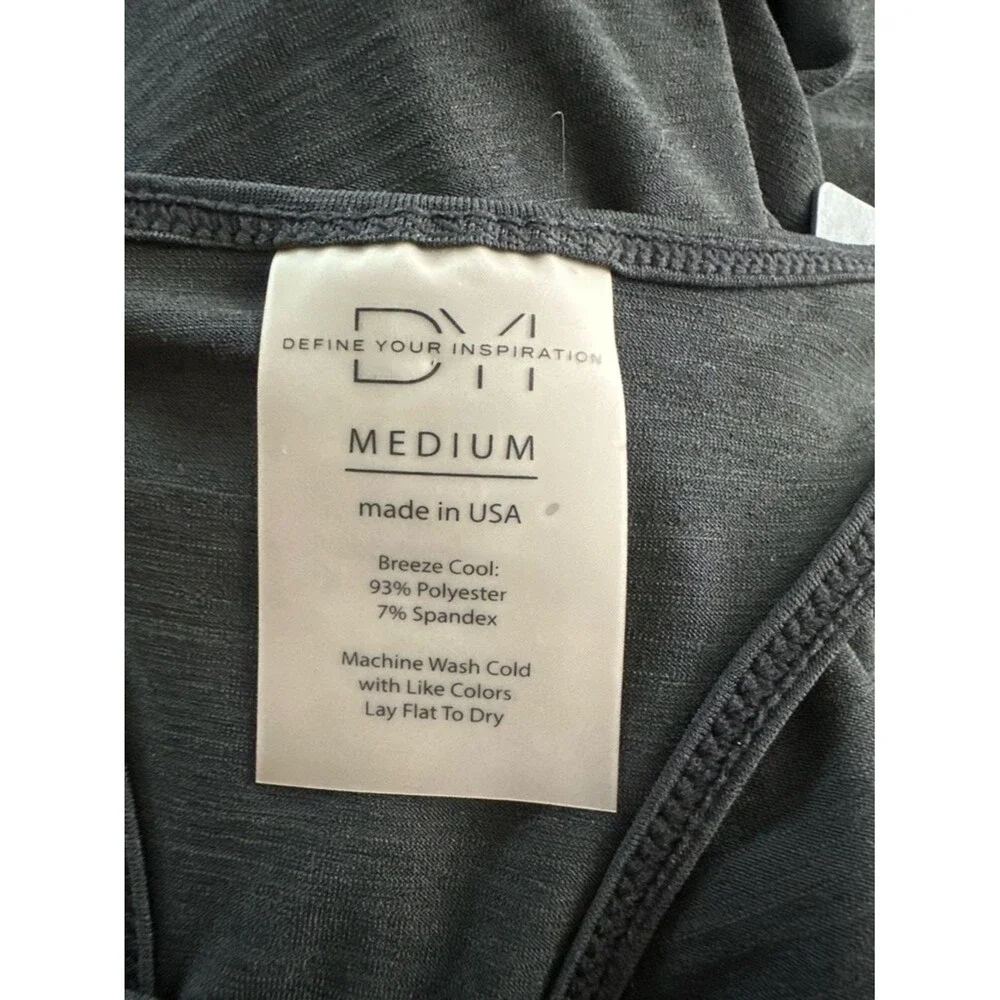 DYI Define Your Inspiration Lightweight Black Tank Top NWT Size Medium Workout